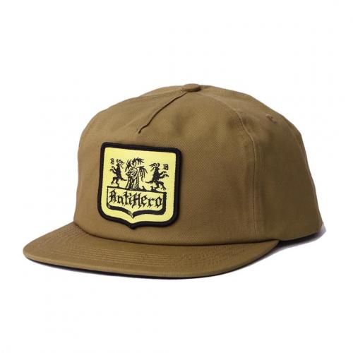 <img class='new_mark_img1' src='https://img.shop-pro.jp/img/new/icons5.gif' style='border:none;display:inline;margin:0px;padding:0px;width:auto;' />ANTI HERO COAT OF ARMS CAP / KHAKI (ҡ/å)
