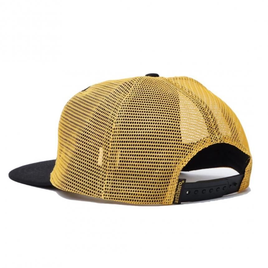 ANTI HERO LAS PATINETAS SNAPBACK MESH CAP / BLACK/GOLD