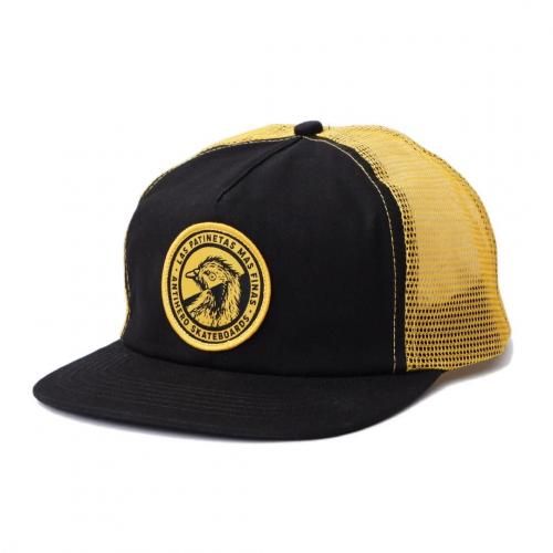 <img class='new_mark_img1' src='https://img.shop-pro.jp/img/new/icons5.gif' style='border:none;display:inline;margin:0px;padding:0px;width:auto;' />ANTI HERO LAS PATINETAS SNAPBACK MESH CAP / BLACK/GOLD (ҡ/å)