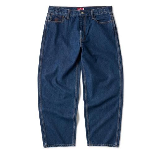<img class='new_mark_img1' src='https://img.shop-pro.jp/img/new/icons5.gif' style='border:none;display:inline;margin:0px;padding:0px;width:auto;' />HELLRAZOR BAGGIE DENIM PANTS / MIDDLE WASH INDIGO (إ쥤 Х ǥ˥ѥ)