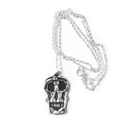 <img class='new_mark_img1' src='https://img.shop-pro.jp/img/new/icons5.gif' style='border:none;display:inline;margin:0px;padding:0px;width:auto;' />HELLRAZOR SKULL1951 NECKLACE / SILVER 925 (إ쥤 ͥå쥹