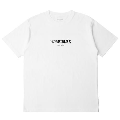 <img class='new_mark_img1' src='https://img.shop-pro.jp/img/new/icons5.gif' style='border:none;display:inline;margin:0px;padding:0px;width:auto;' />HORRIBLE'S LOGO T-SHIRT / WHITE (ۥ֥륺 T)