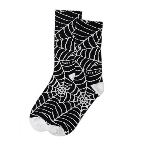 <img class='new_mark_img1' src='https://img.shop-pro.jp/img/new/icons5.gif' style='border:none;display:inline;margin:0px;padding:0px;width:auto;' />HARD LUCK Web Socks / BLACK (ϡɥå å)