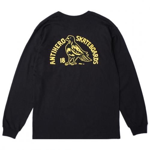 <img class='new_mark_img1' src='https://img.shop-pro.jp/img/new/icons5.gif' style='border:none;display:inline;margin:0px;padding:0px;width:auto;' />ANTIHERO ROCK DOVE FILL L/S TEE / BLACK (ҡ/ L/S T)