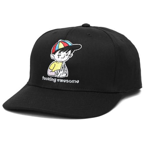 <img class='new_mark_img1' src='https://img.shop-pro.jp/img/new/icons5.gif' style='border:none;display:inline;margin:0px;padding:0px;width:auto;' />FUCKING AWESOME EMBROIDERED WANTO KID 6PANEL CAP / BLACK (եå󥪡 6ѥͥ륭å)