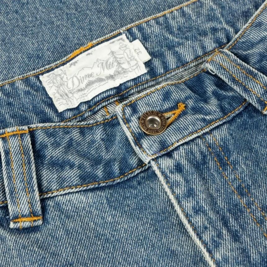 Dime デニムショートパンツ | サンドブラストインディゴ