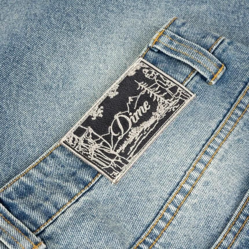 Dime デニムショートパンツ | サンドブラストインディゴ