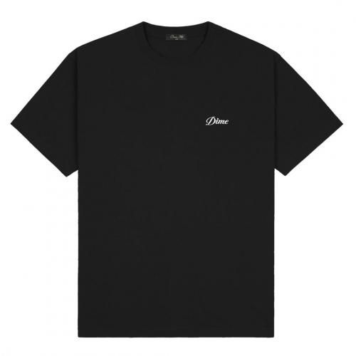 <img class='new_mark_img1' src='https://img.shop-pro.jp/img/new/icons5.gif' style='border:none;display:inline;margin:0px;padding:0px;width:auto;' />Dime Cursive Small Logo T-Shirt / Black ( T / Ⱦµ)