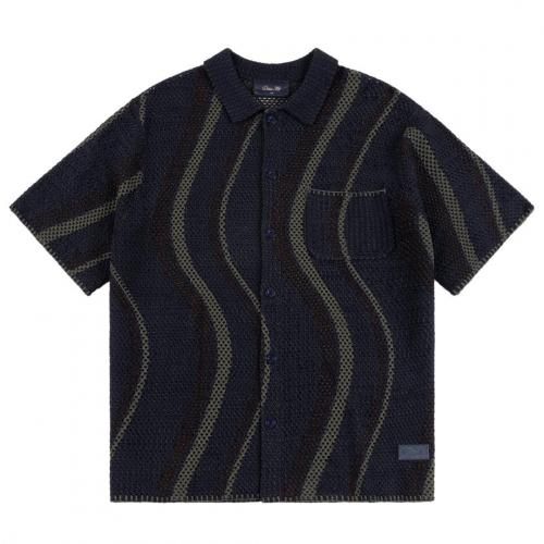 <img class='new_mark_img1' src='https://img.shop-pro.jp/img/new/icons5.gif' style='border:none;display:inline;margin:0px;padding:0px;width:auto;' />Dime Soleil Button Up Knit / Navy ( Ⱦµ)