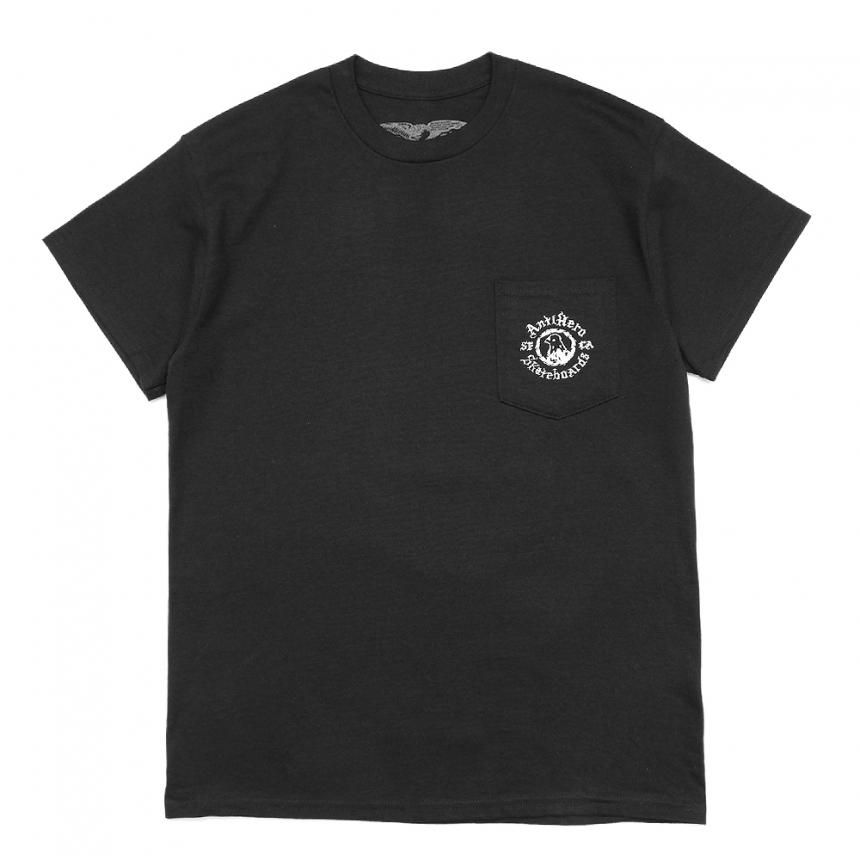 Supr HERO SKATEBOARD Tシャツ Lサイズ ブラック Zero Skateboards S/S T-Shirt Single Skull Skate Shirt, Black
