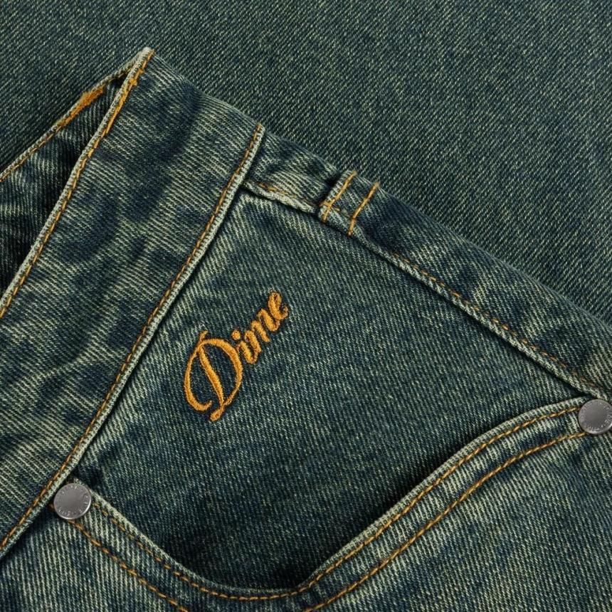 dimeデニム　グリーン Dime RELAXED DENIM PANTS / GREEN WASHED (ダイム デニムパンツ