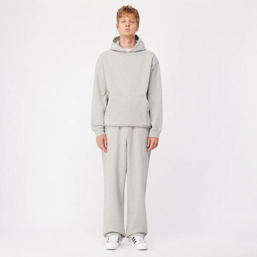 Dime ダイム プルオーバーパーカー グレー Sサイズ Dime Cursive Small Logo Hoodie パーカー | Heather gray