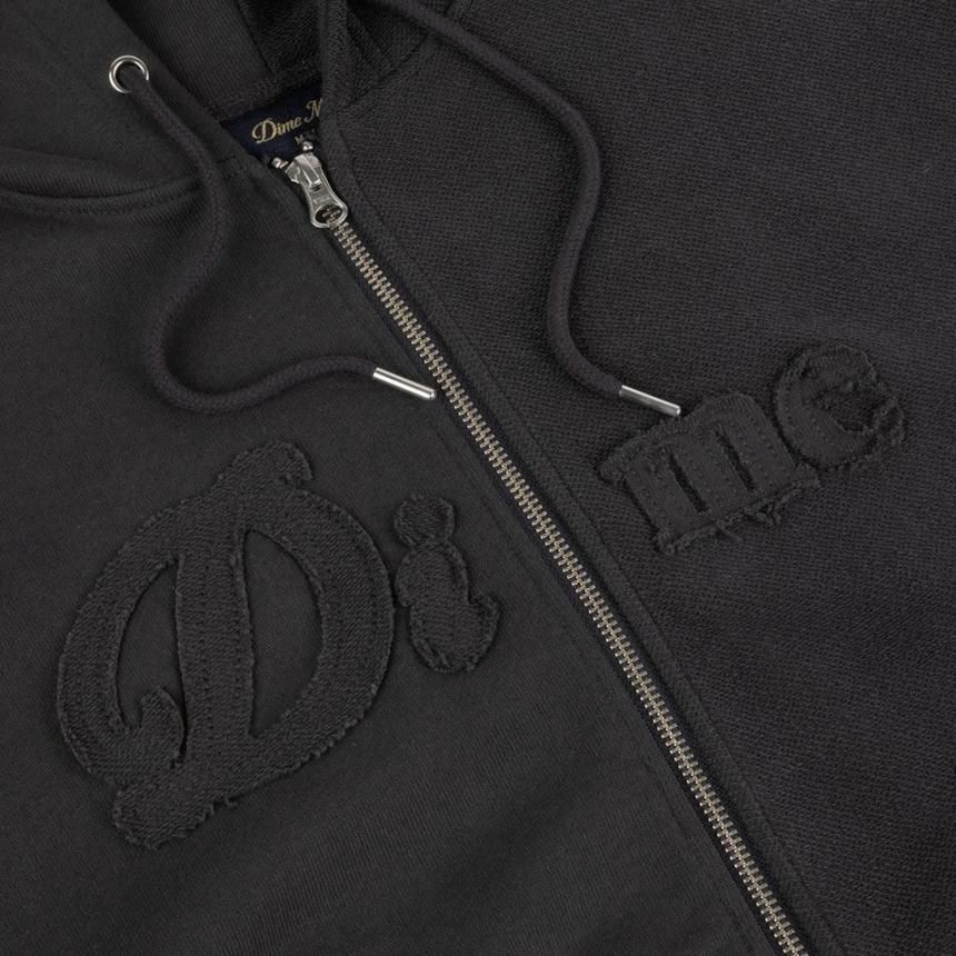 Dime Reverse French Terry Zip Hoodie | ヴィンテージブラック