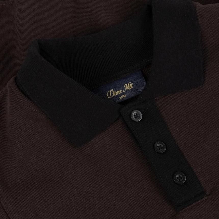 Dime French Terry Rugby | Brown - HORRIBLE'S PROJECT｜HORRIBLE'S