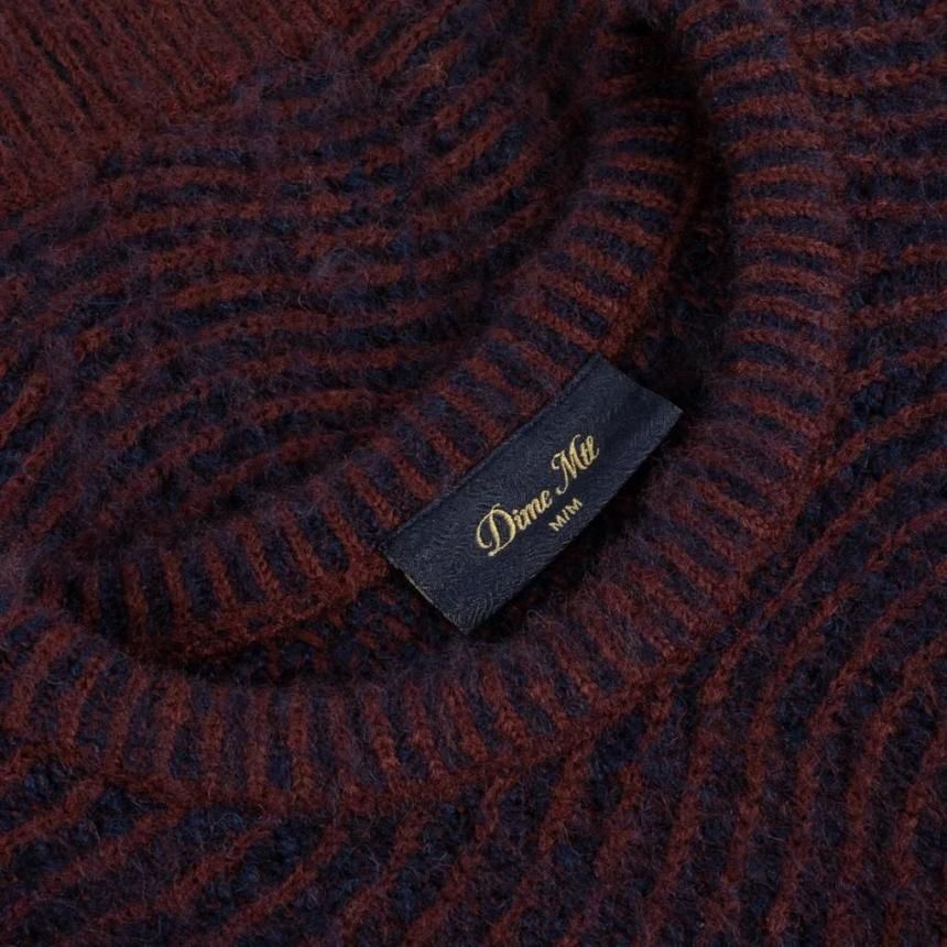 Dime Mohair Wave Knit | Burgundy - HORRIBLE'S PROJECT｜HORRIBLE'S