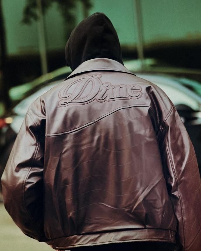 Dime ジャケット Dime Debossed Jacket | Brown - HORRIBLE'S PROJECT