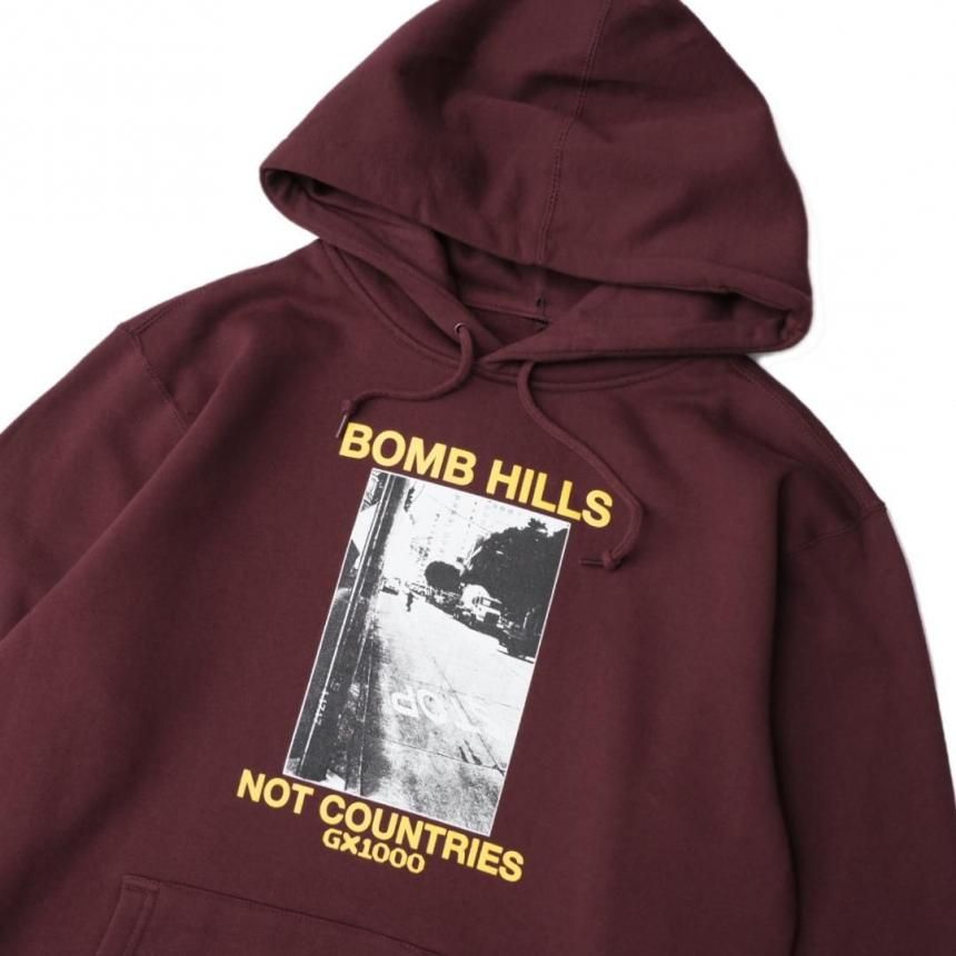 GX1000 BOMB HILLS HOODIE | BURGUNDY - HORRIBLE'S PROJECT
