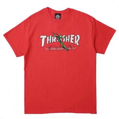 THRASHER Red Curb by LSD Worldpeace Tee / Redʥå㡼 Tġˡ