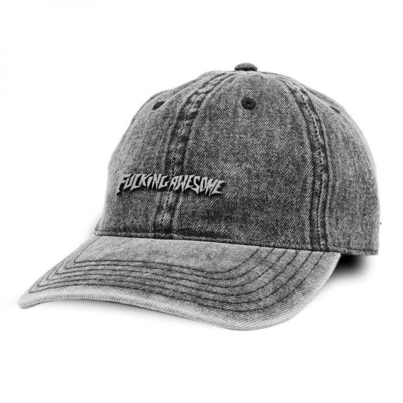 FUCKING AWESOME METAL STAMP LOGO 6PANEL CAP / BLACK