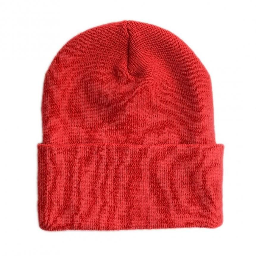 FUCKING AWESOME THREE SPIRAL CUFF BEANIE / RED (ファッキン