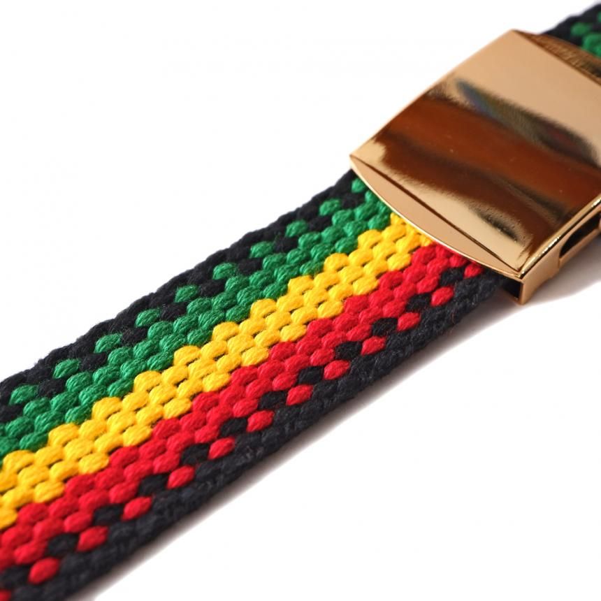 JHAKX PLAITED RASTA BELT / RASTA (ジャークス ベルト