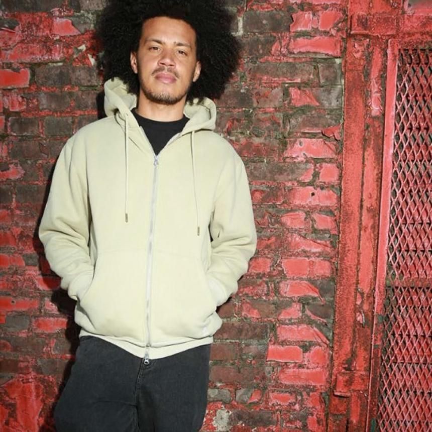 THEORIES SCRIBBLE ZIP HOODIE / KEY LIME（セオリーズ ジップ