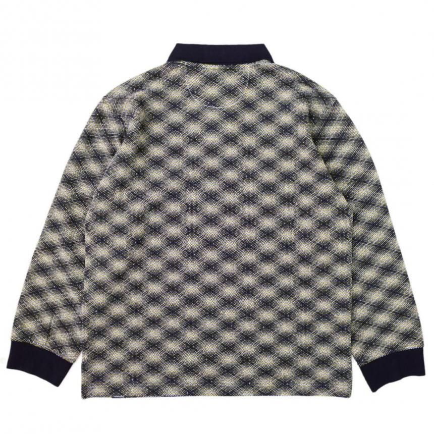 THEORIES E.S.P. LONGSLEEVE POLO / LILAC/BLACK（セオリーズ