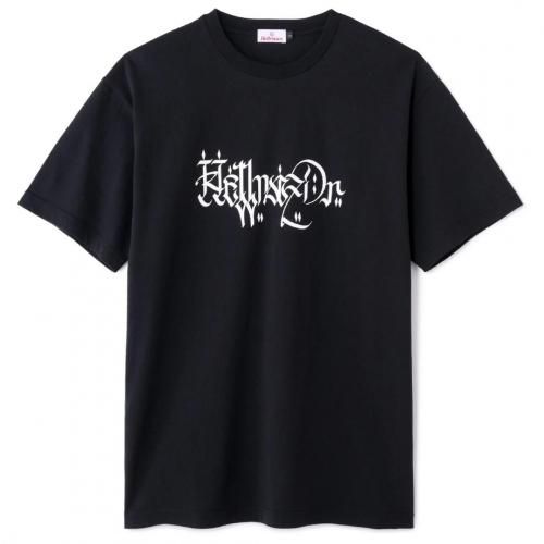 HELLRAZOR  "MOZYSKEY" LETTER T-SHIRT / BLACK (إ쥤 T)