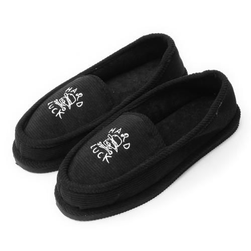 HARD LUCK HARD TIMES HOUSE SLIPPERS / BLACK/WHITE (ϡɥå 塼)