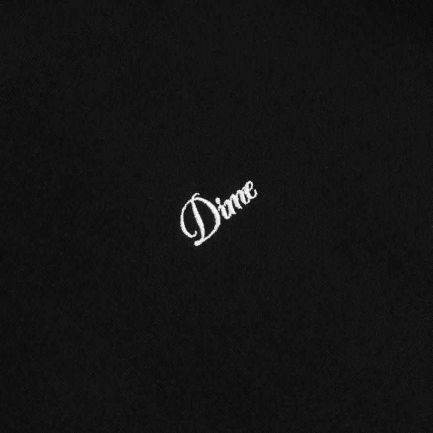 Dime Cursive Logo Crewneck | ブラック - HORRIBLE'S PROJECT