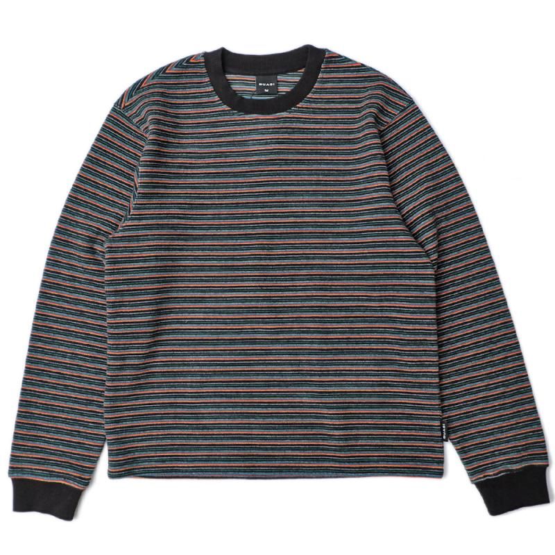QUASI VERVE 長袖 ボーダーTシャツ | ブラック - HORRIBLE'S
