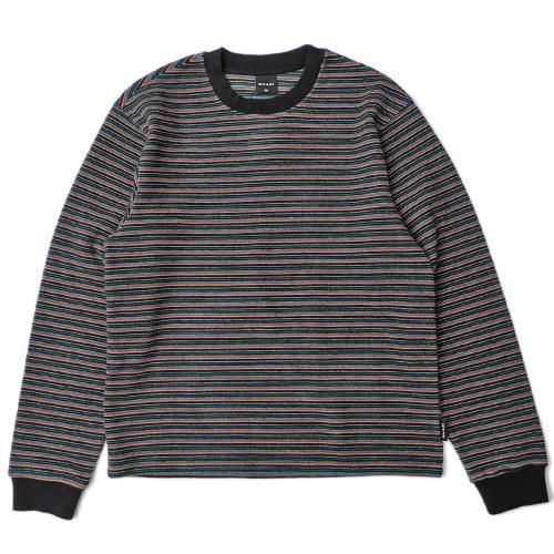 QUASI VERVE LONG SLEEVE STRIPED TEE / BLACK ( T/åȥ)