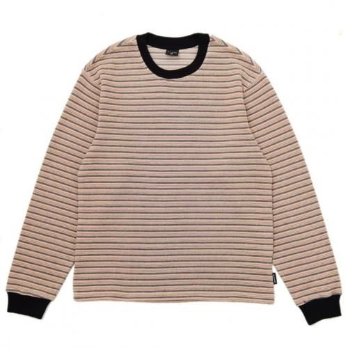 QUASI VERVE LONG SLEEVE STRIPED TEE / CREAM ( T/åȥ)