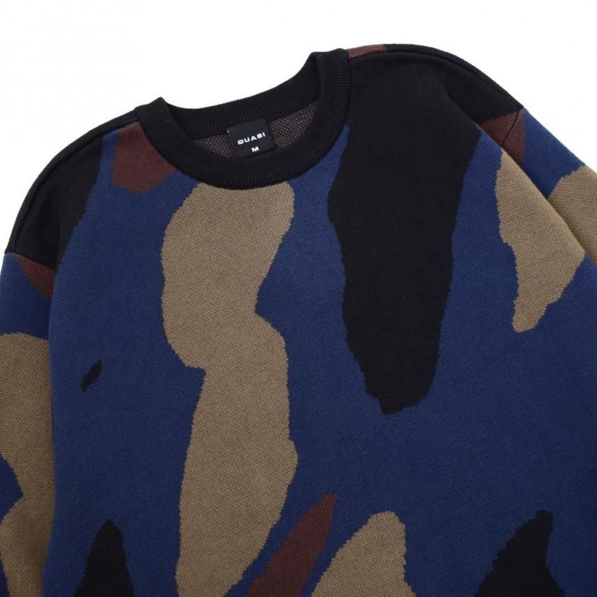 QUASI ニット QUASI RAYMOND SWEATER | NAVY - HORRIBLE'S PROJECT