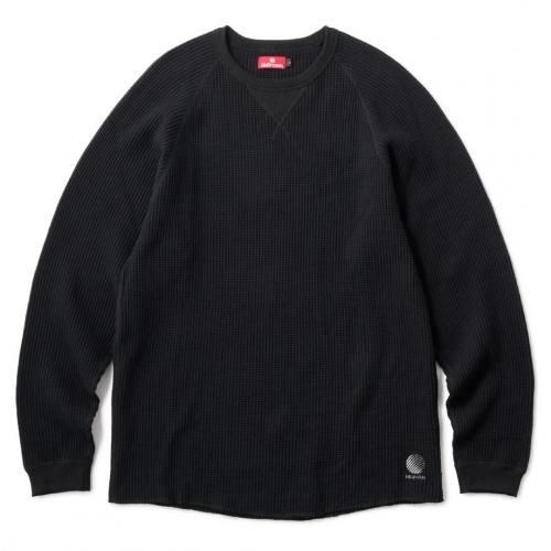 HELLRAZOR WAFFLE L/S SHIRT / BLACK (إ쥤 ޥ 󥰥꡼T)