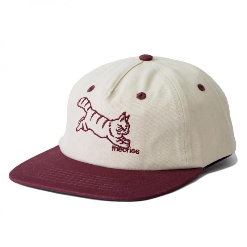 THEORIES CONSCIOUS KITTY SNAPBACK CAP / WINE/STONEʥ꡼  ʥåץХåå/5ѥͥ륭åס