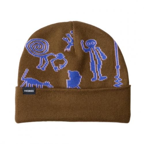 Dime ストライプ柄 ニット帽 ビーニー セール】カラフルストライプ ニット帽子（ニットキャップ