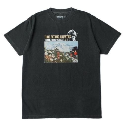 THEORIES MAJESTIES GARMENT DYED TEE / WASHED BLACKʥ꡼ T/Ⱦµˡ