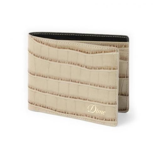 Dime Croc Bifold Wallet / Tan ( å/)
