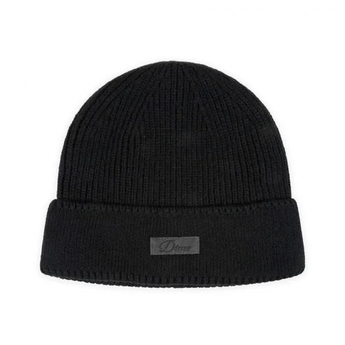 Dime Cursive Rib Beanie / Black ( ˥åȥå/ӡˡ)