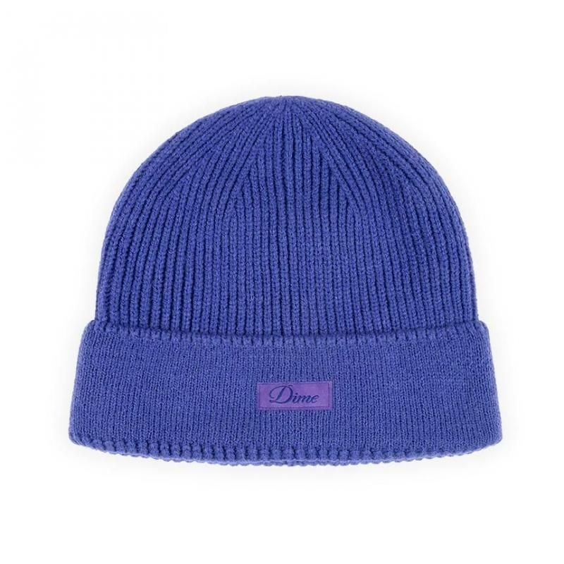 Dime Cursive Rib Beanie / Purple (������ �˥åȥ���å�/�ӡ��ˡ�)