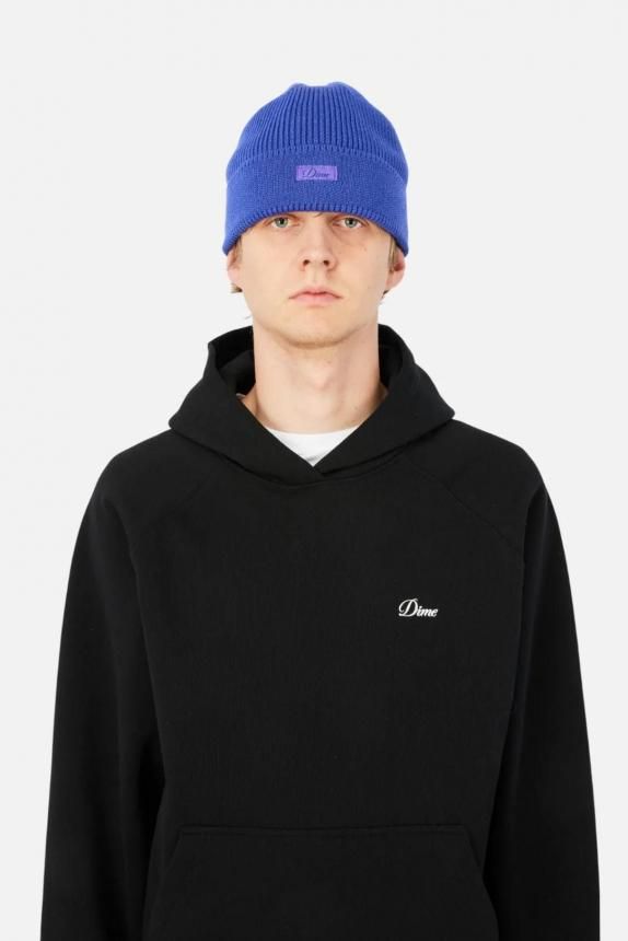Dime Cursive Rib Beanie | Purple - HORRIBLE'S PROJECT｜HORRIBLE'S