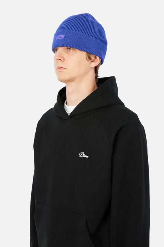 Dime Cursive Rib Beanie | Purple - HORRIBLE'S PROJECT｜HORRIBLE'S