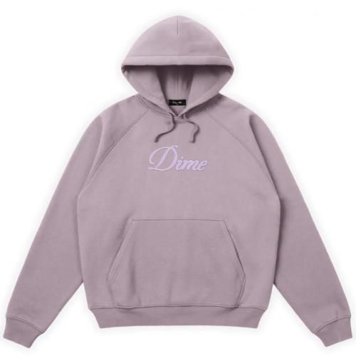 Dime Cursive Hoodie / Plum Gray ( ѡ / å)