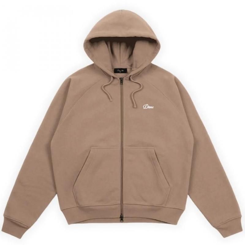 dime スモールロゴ ジップパーカー Dime Cursive Zip Hoodie | Sepia - HORRIBLE'S PROJECT｜HORRIBLE'S
