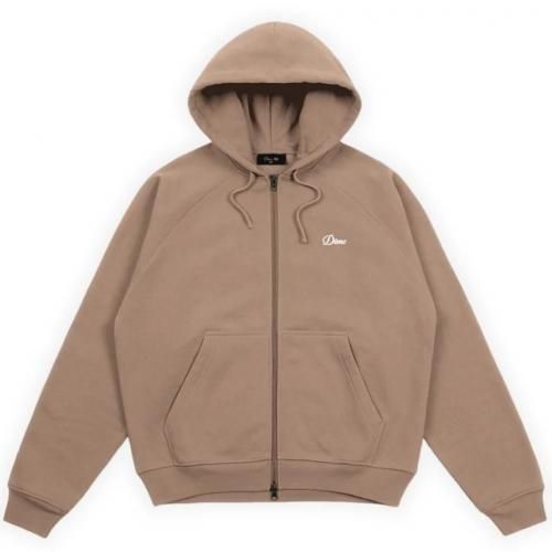 Dime Cursive Small Logo Zip Hoodie / Sepia (������ ���åץѡ����� / �������å�)