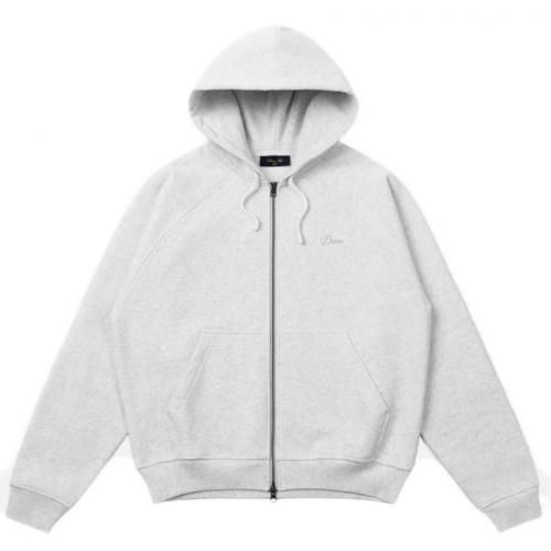 Dime Cursive Small Logo Zip Hoodie / Ash (������ ���åץѡ����� / �������å�)