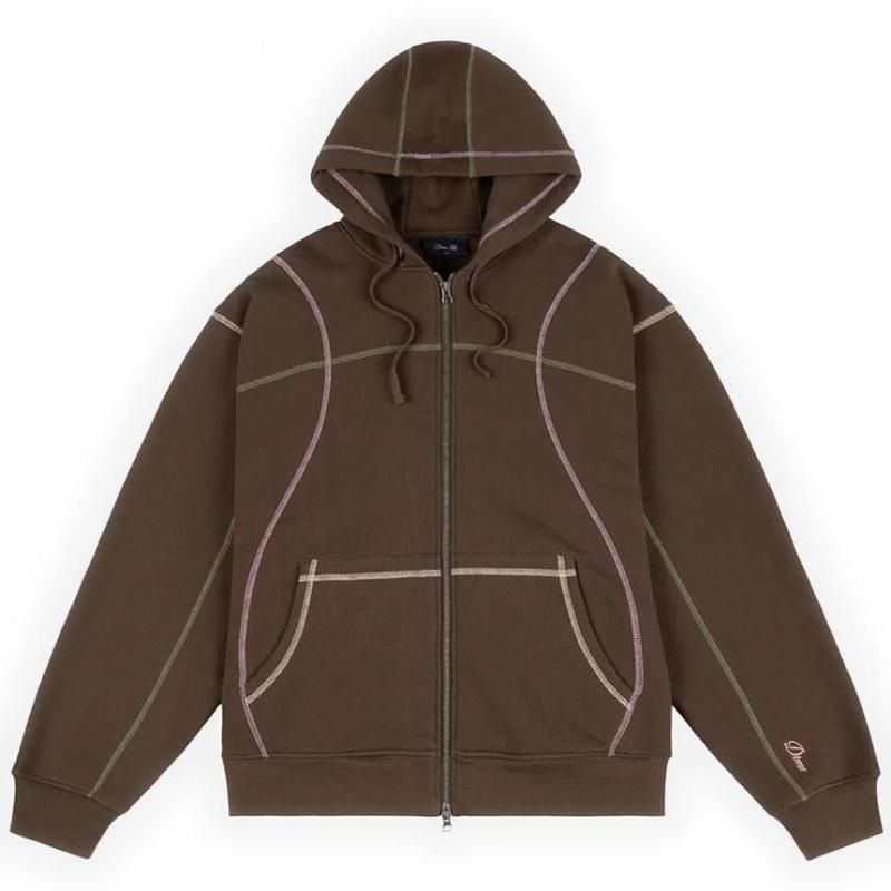 Dime Court Zip Hoodie | ブラウン - HORRIBLE'S PROJECT｜HORRIBLE'S