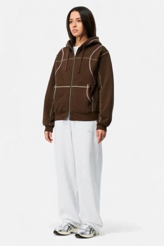 Dime Court Zip Hoodie | ブラウン - HORRIBLE'S PROJECT｜HORRIBLE'S