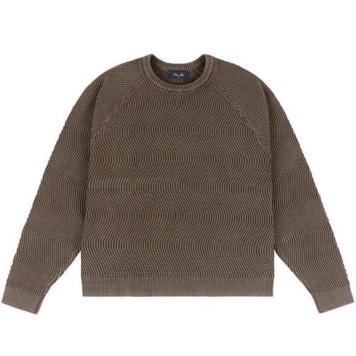 Dime Wave Knit Sweater / Brown (  /˥å)